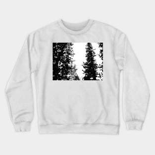 Black and White Colorado Pines Crewneck Sweatshirt